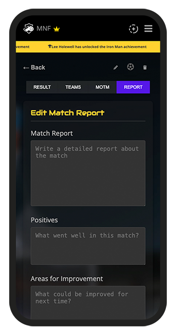 Coaches App Interface